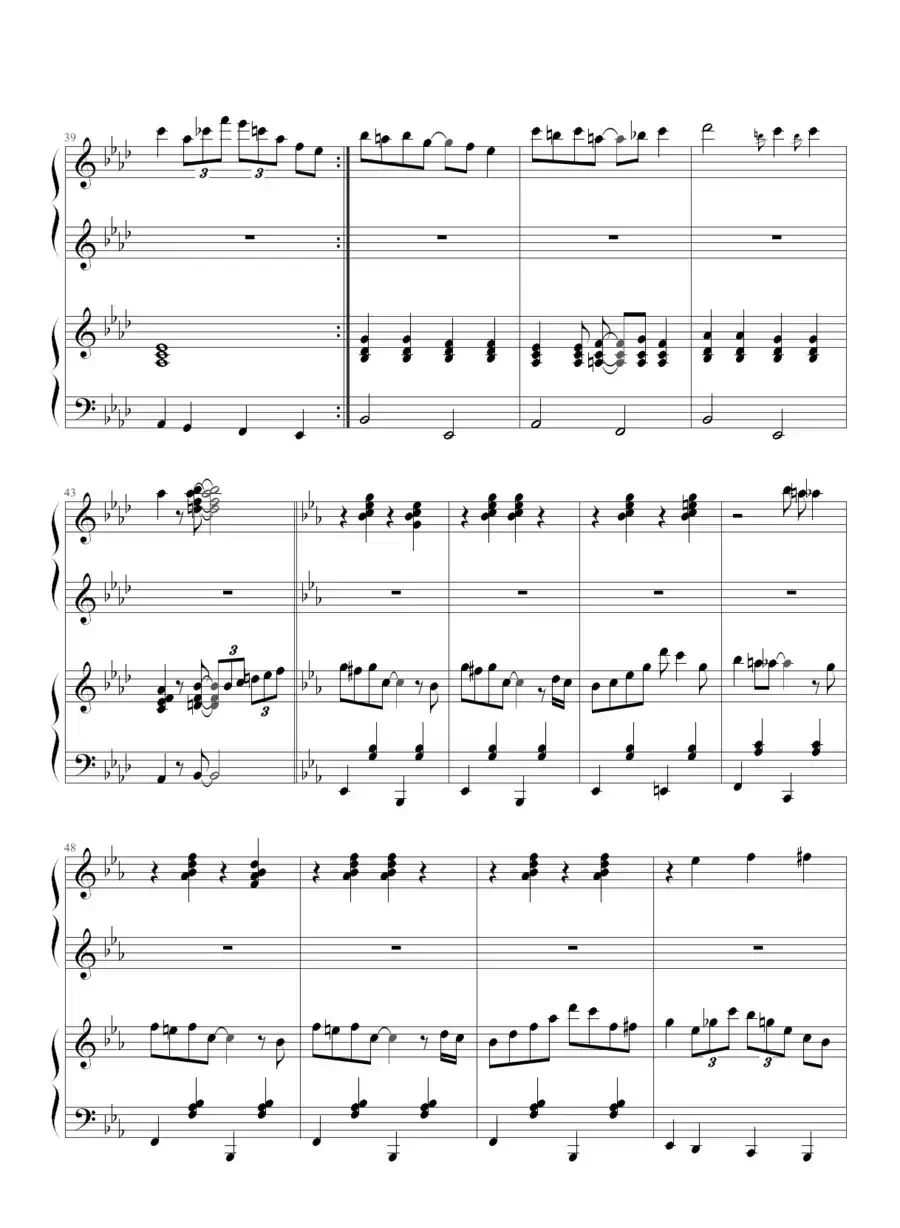 小兔来了（四手联弹）