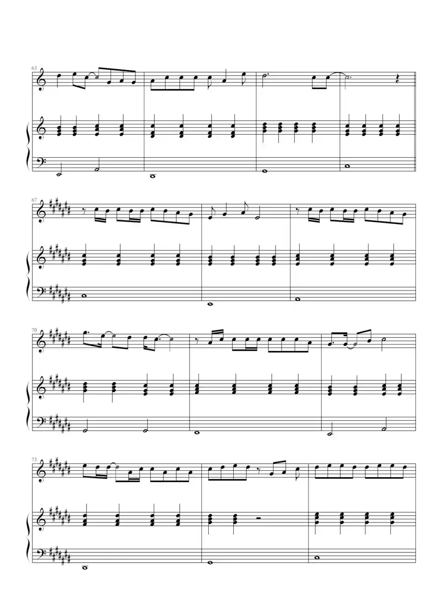 冰封的记忆（钢琴伴奏谱）