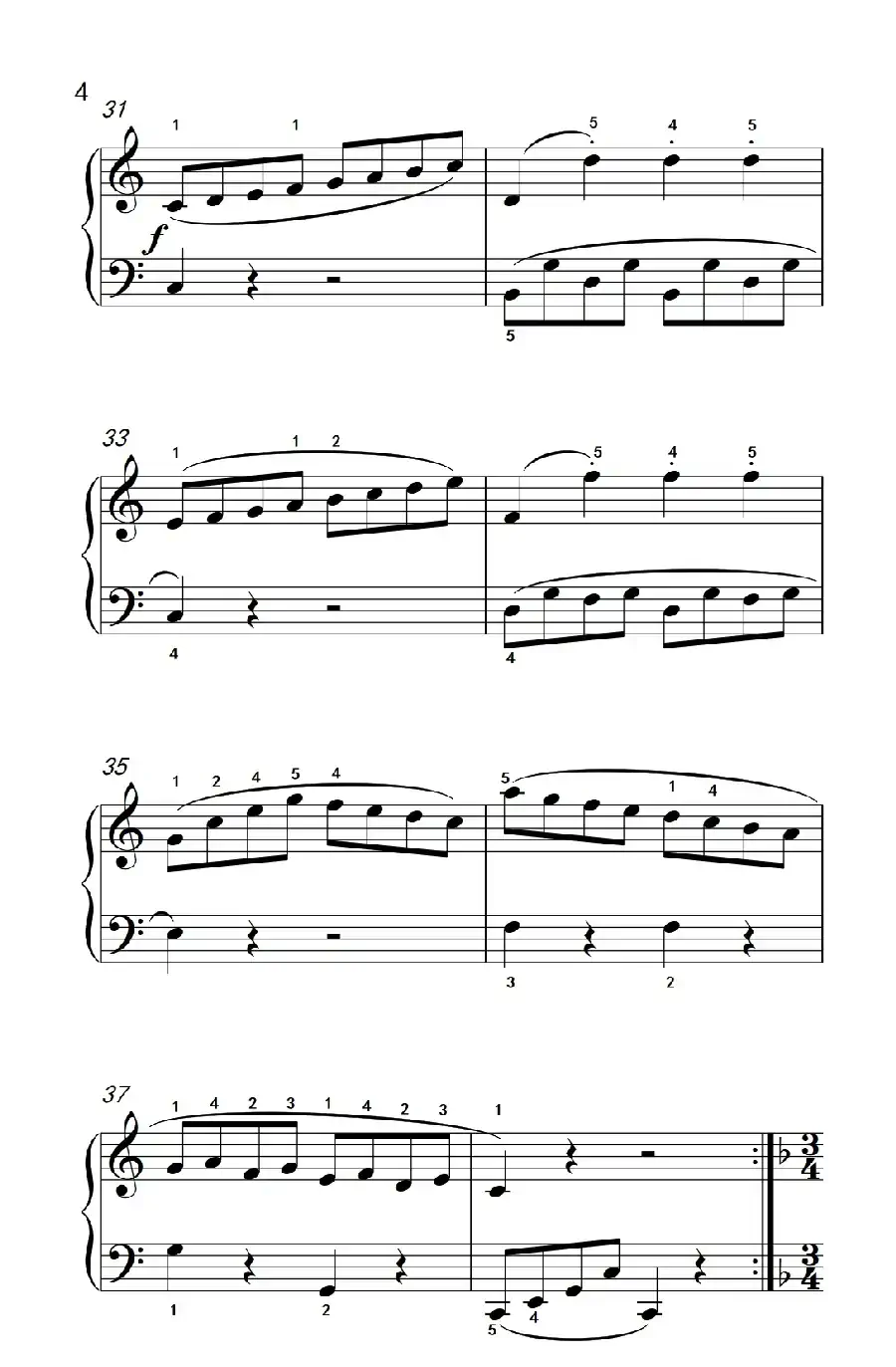 小奏鸣曲(老年大学 钢琴教程 3)