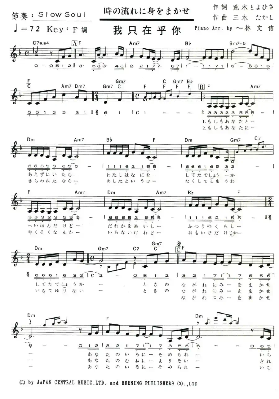 我只在乎你（爵士钢琴）