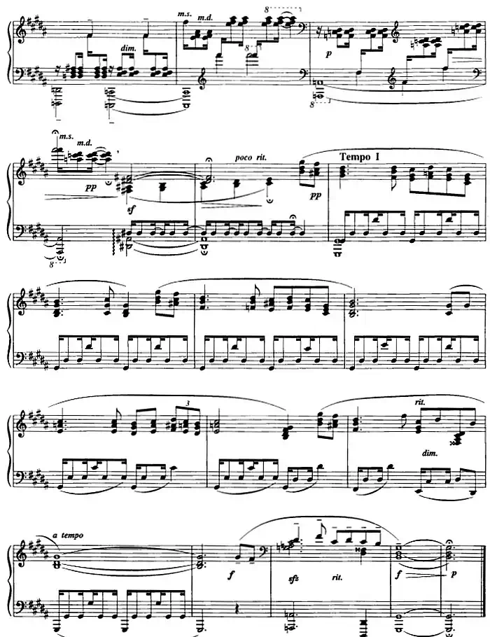 前奏曲六首·(5)悼歌