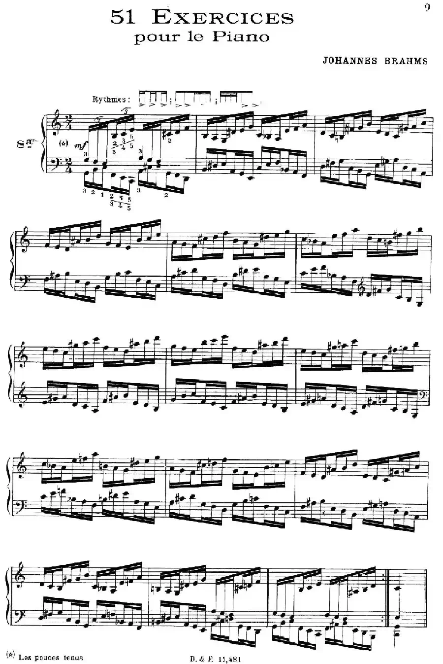 51 Exercises, WoO 6(51首钢琴练习 8—12)