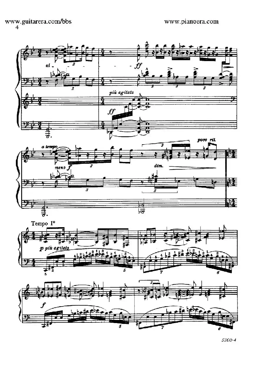 Fourth Piano Sonata S.360（第四钢琴奏鸣曲）