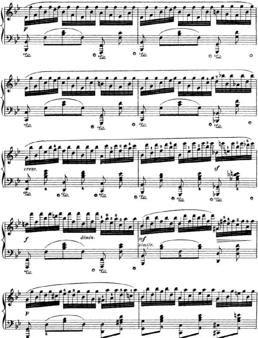 50首车尔尼Op.740钢琴手指灵巧技术练习曲(NO.19)