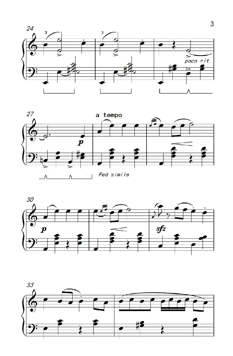 金婚曲（约翰·汤普森 成人钢琴教程 第三册）