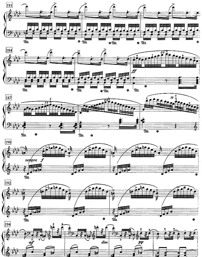 钢琴教程第七级 大型乐曲（f小调变奏曲 Op.83）