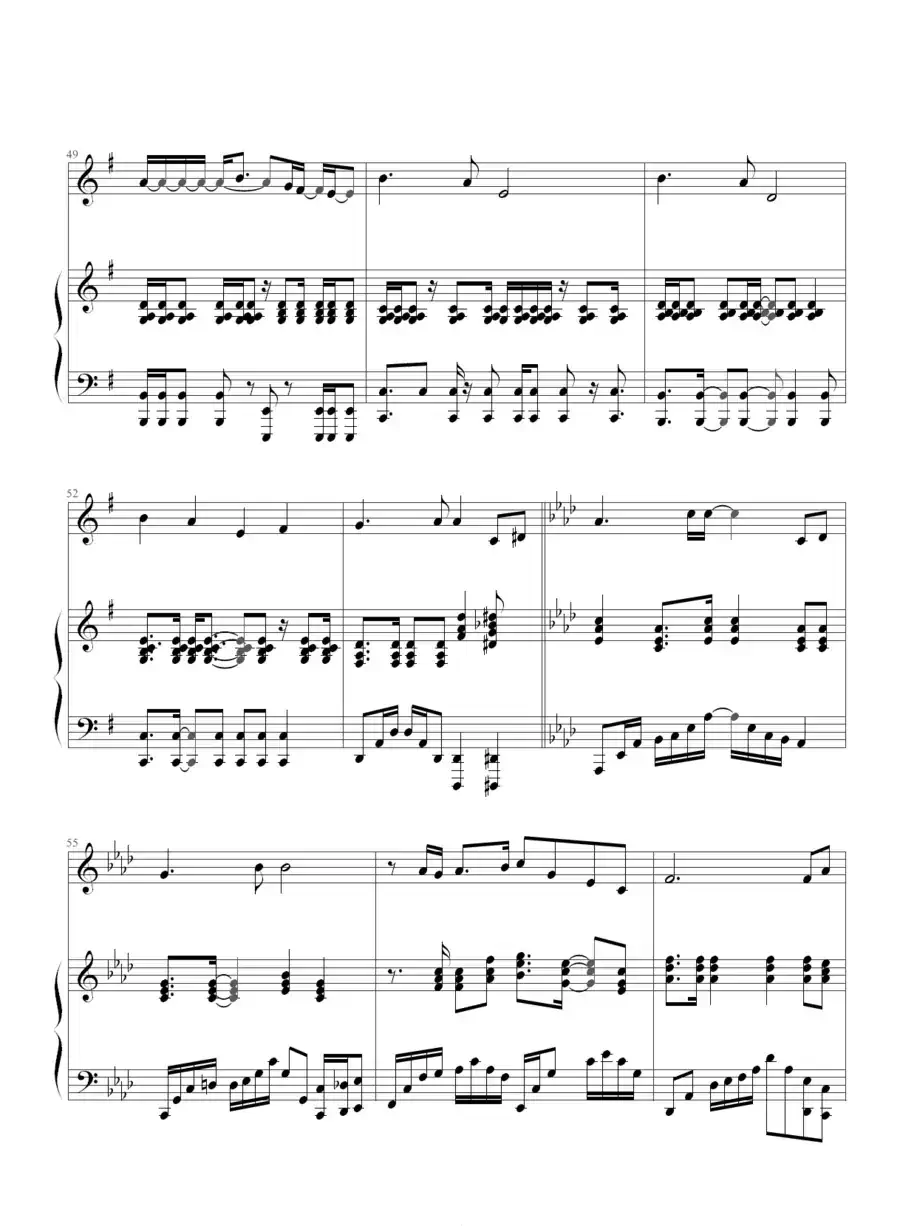 柠檬草的味道（钢琴伴奏谱）