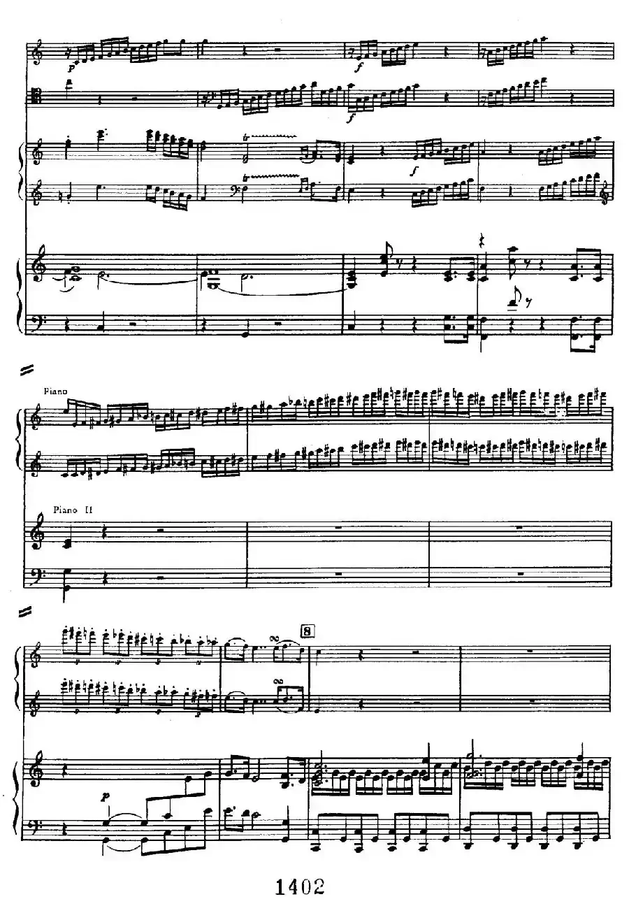 Triple Concerto in C Major Op.56（C大调三重协奏曲·双钢琴·Ⅰ）