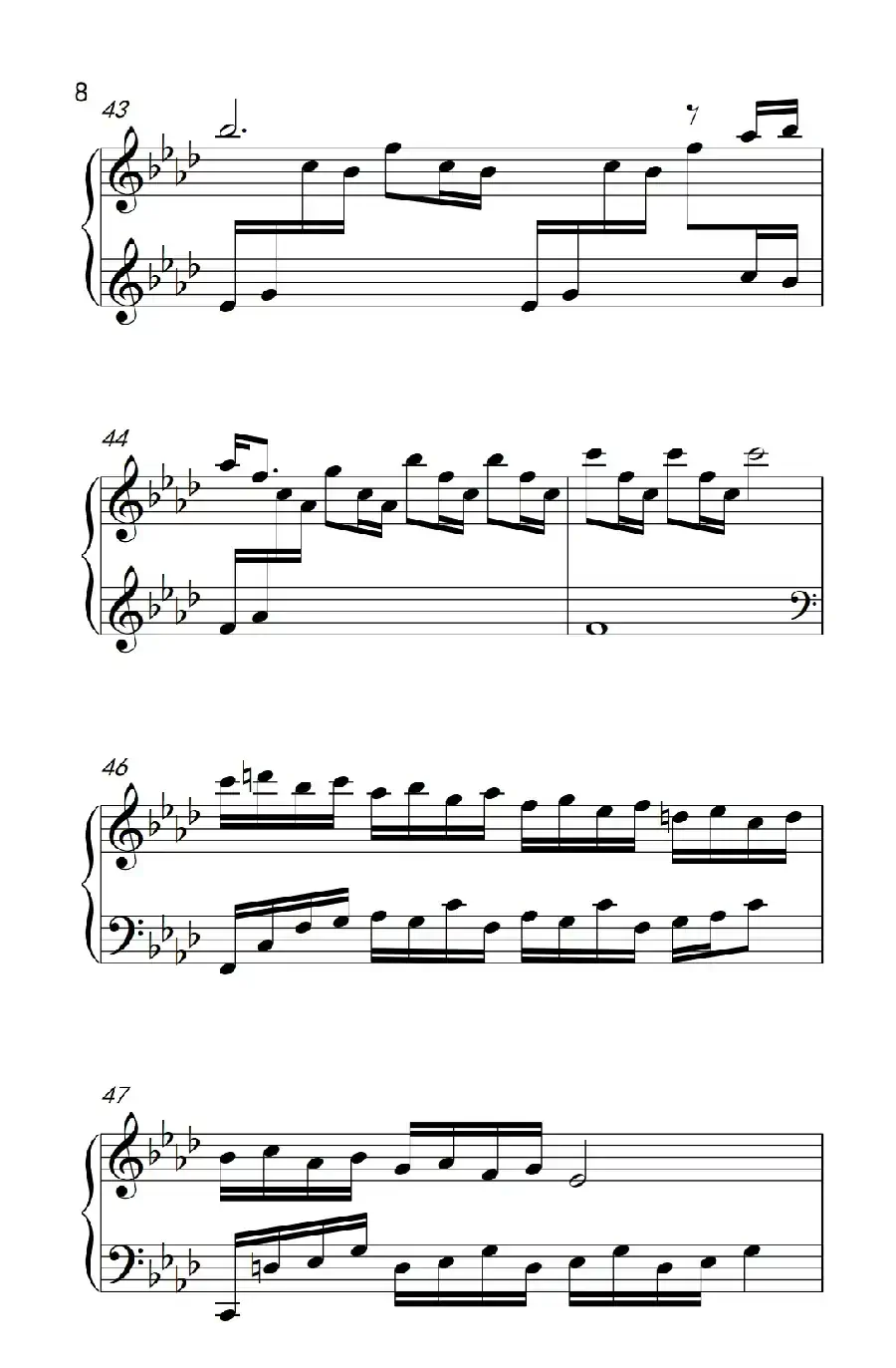 默(电影《何以笙箫默》插曲)(《弹吧音教》制谱版)