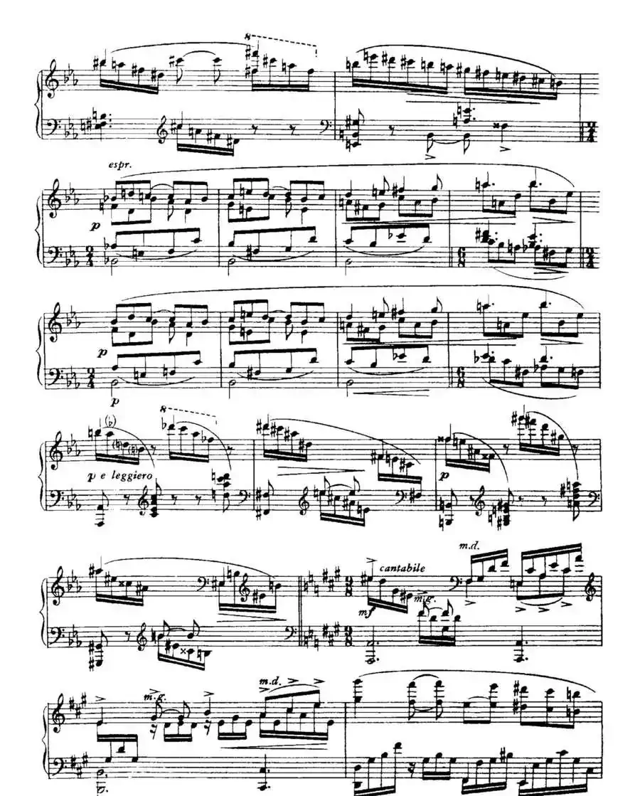 福雷13首船歌：Barcarolle No·5 in F-sharp min, Op·66