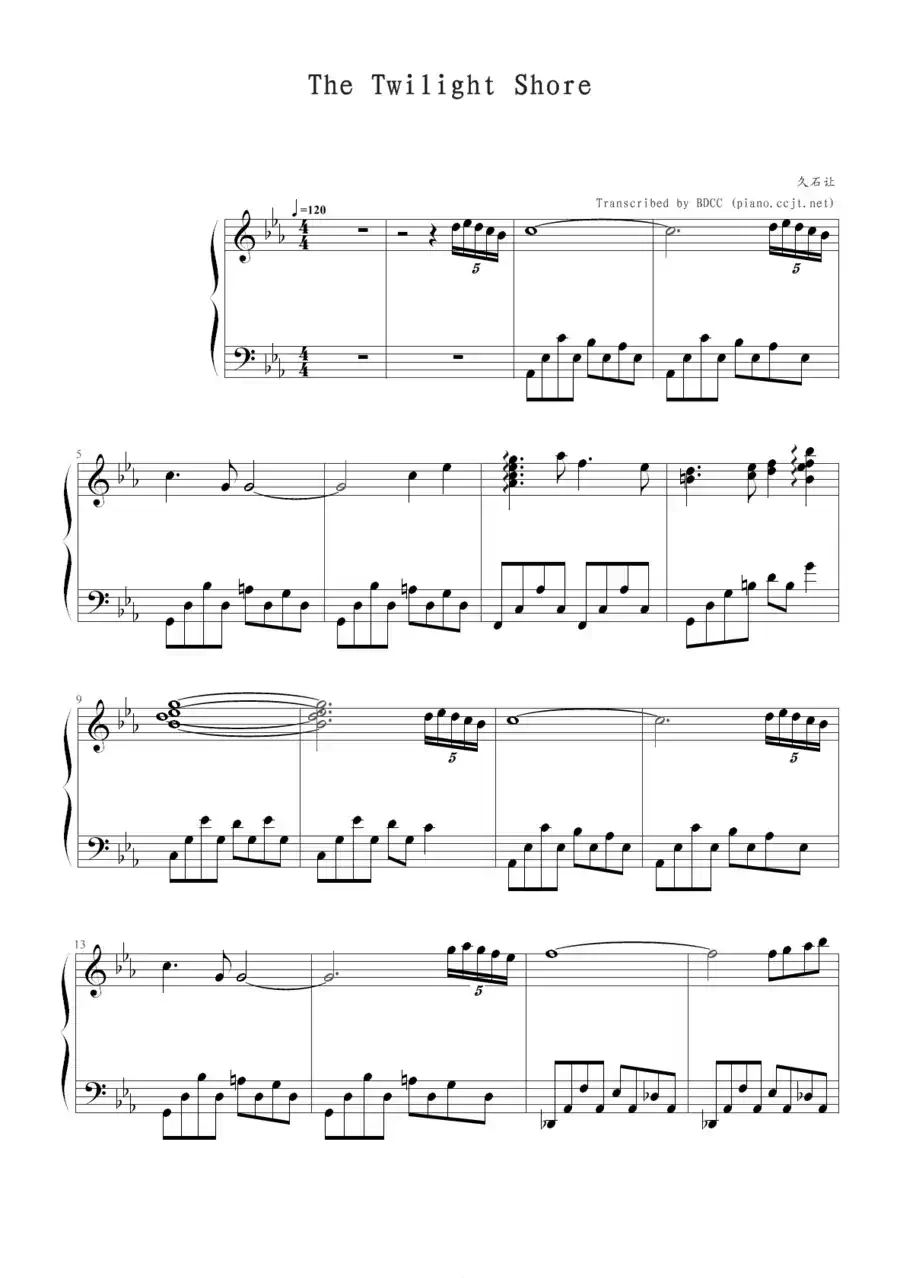 The Twilight Shore（傍晚的海岸）