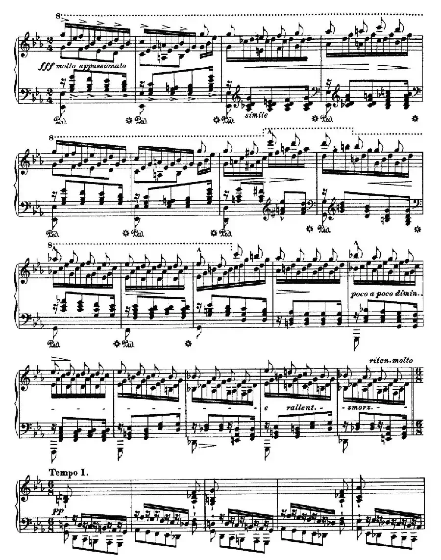 12 Etudes d'execution Transcendante S.139（12首超技练习曲·8）