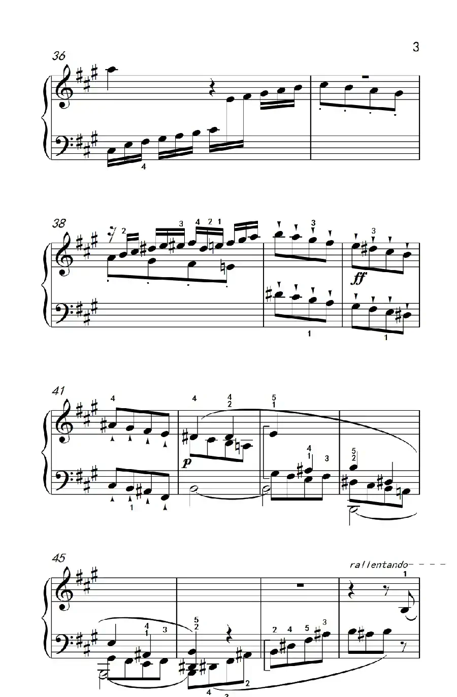 奏鸣曲 Opus 2 Nr.2 第一乐章(贝多芬奏鸣曲集 1)