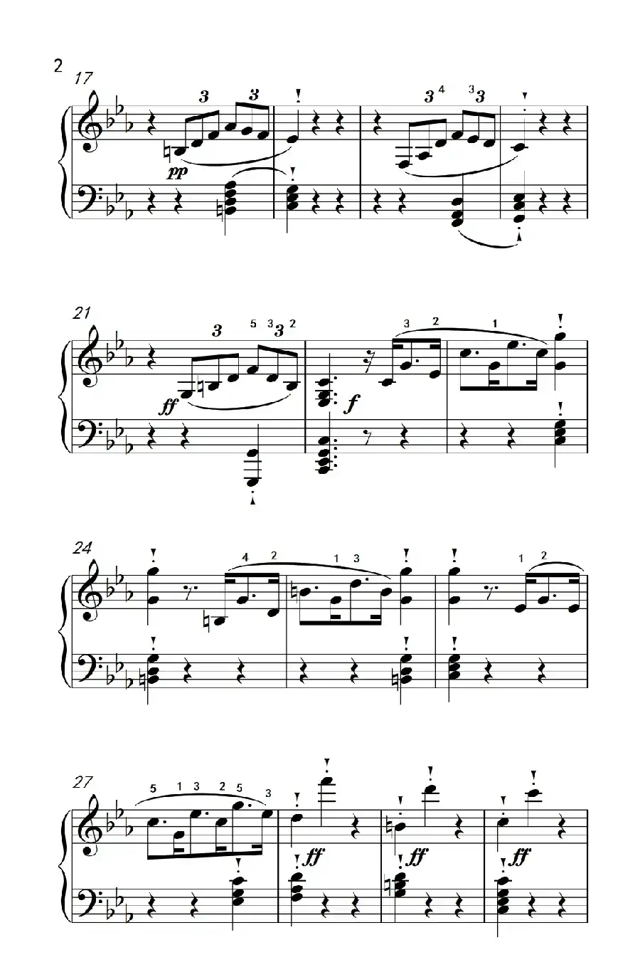 奏鸣曲 Opus 10 Nr.1 第一乐章(贝多芬奏鸣曲集 2)