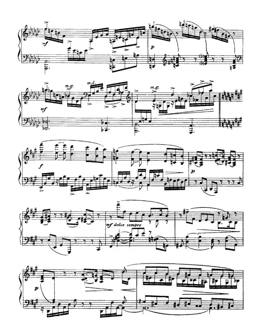 福雷13首船歌：Barcarolle No·5 in F-sharp min, Op·66