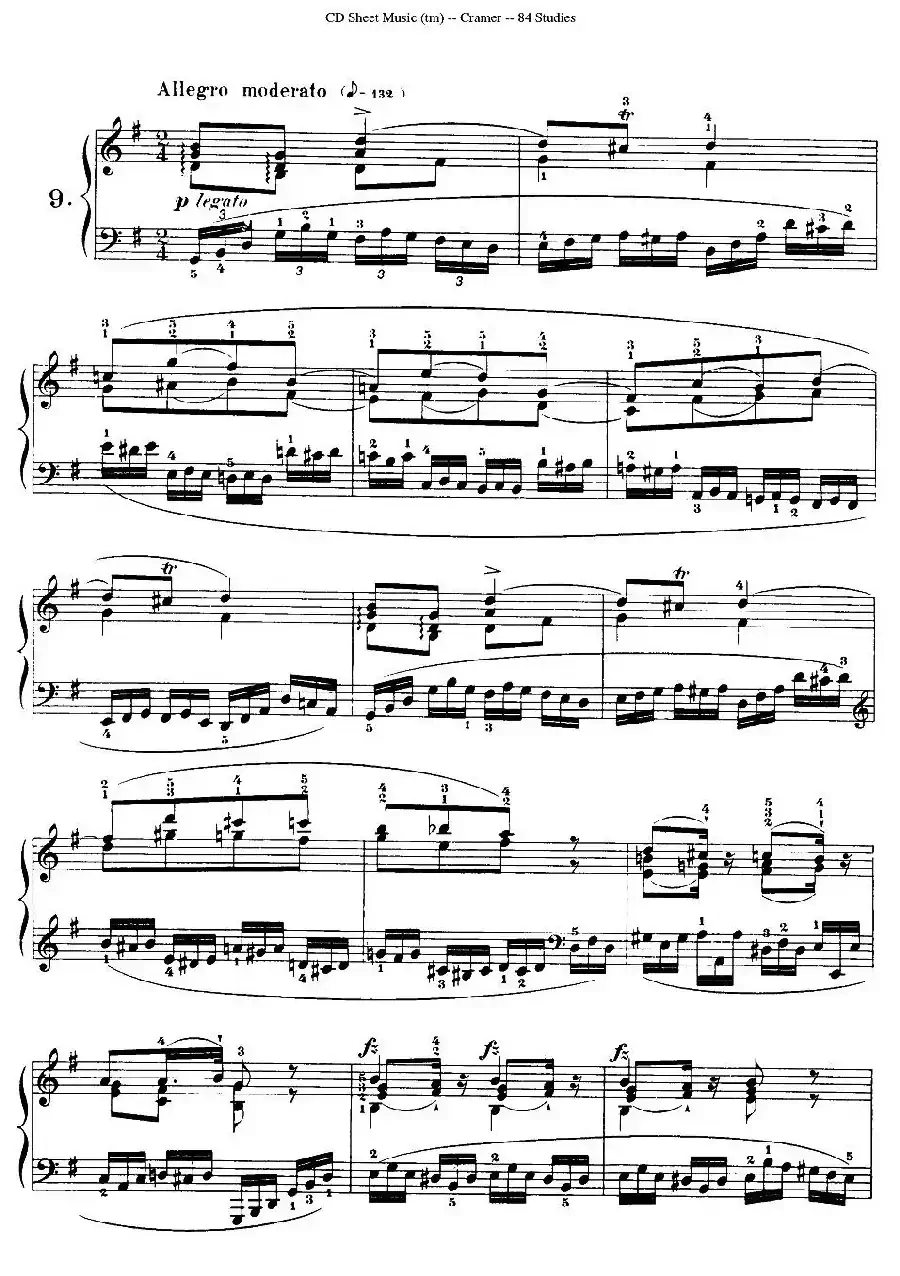 Cramer - 84 exercices（6—10）（克拉莫84首钢琴练习曲）