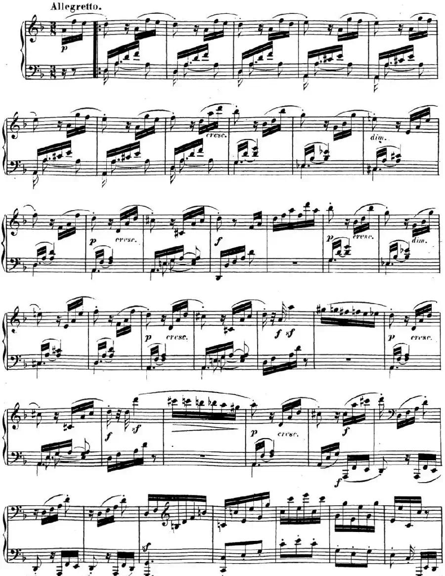 贝多芬钢琴奏鸣曲17 暴风雨 d小调 Op.31 No.2 D minor