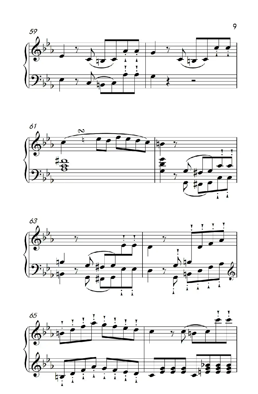 奏鸣曲 Opus 10 Nr.1 第三乐章（贝多芬奏鸣曲集 2）