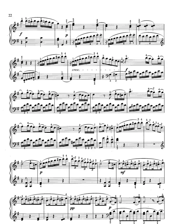 奏鸣曲（G大调）