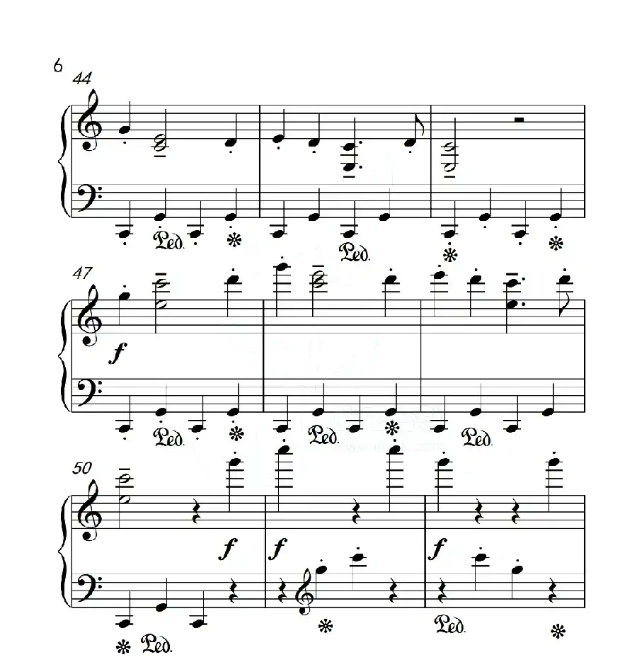 第五级 木偶游行(中国音乐学院钢琴考级作品1~6级)