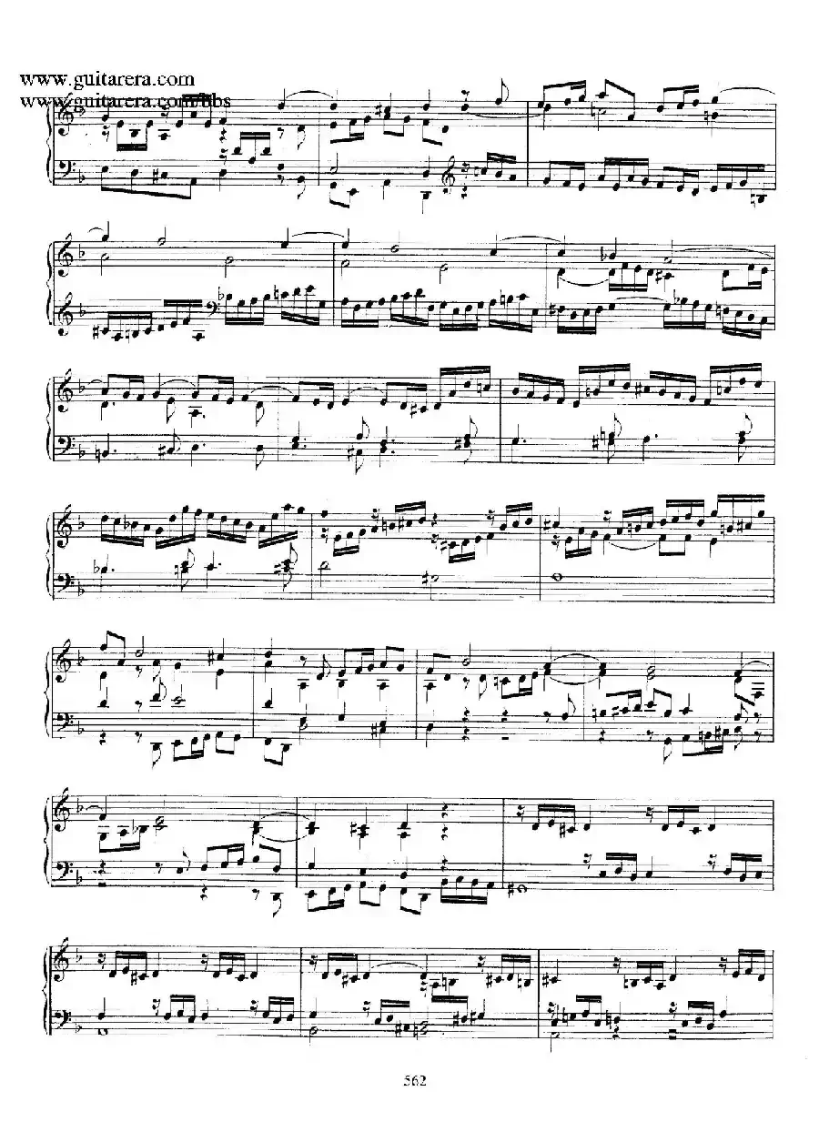 Toccata BWV 913（7首托卡塔·No.4.d小调）