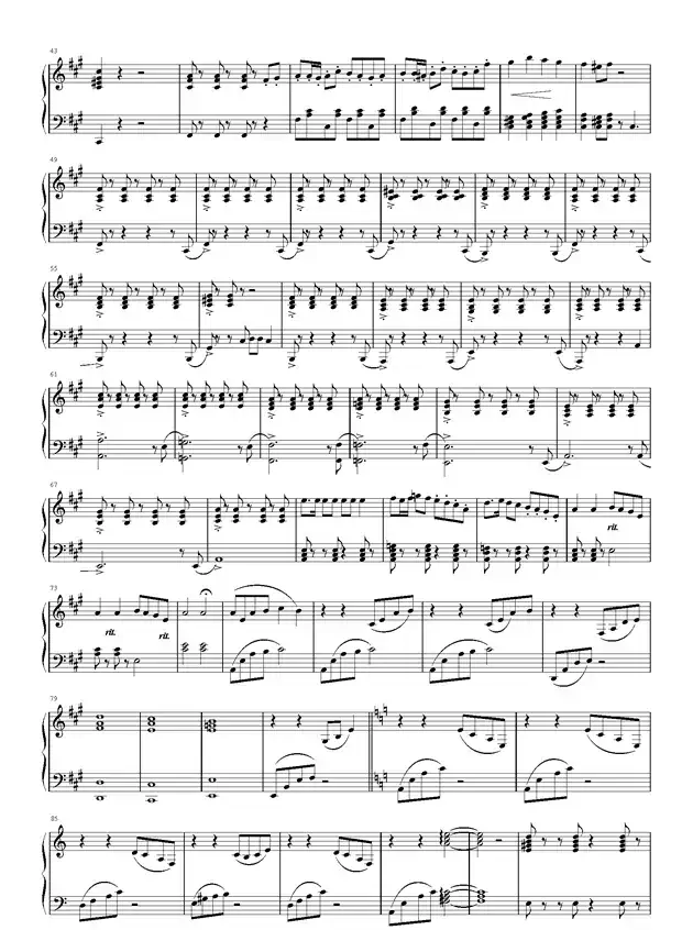 青春舞曲变奏曲(青歌赛歌谱)