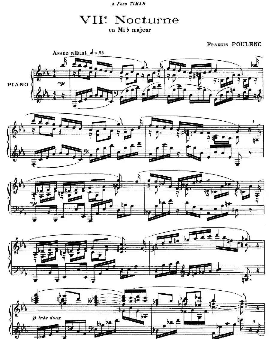 Eight Nocturnes （8首夜曲·Ⅶ）