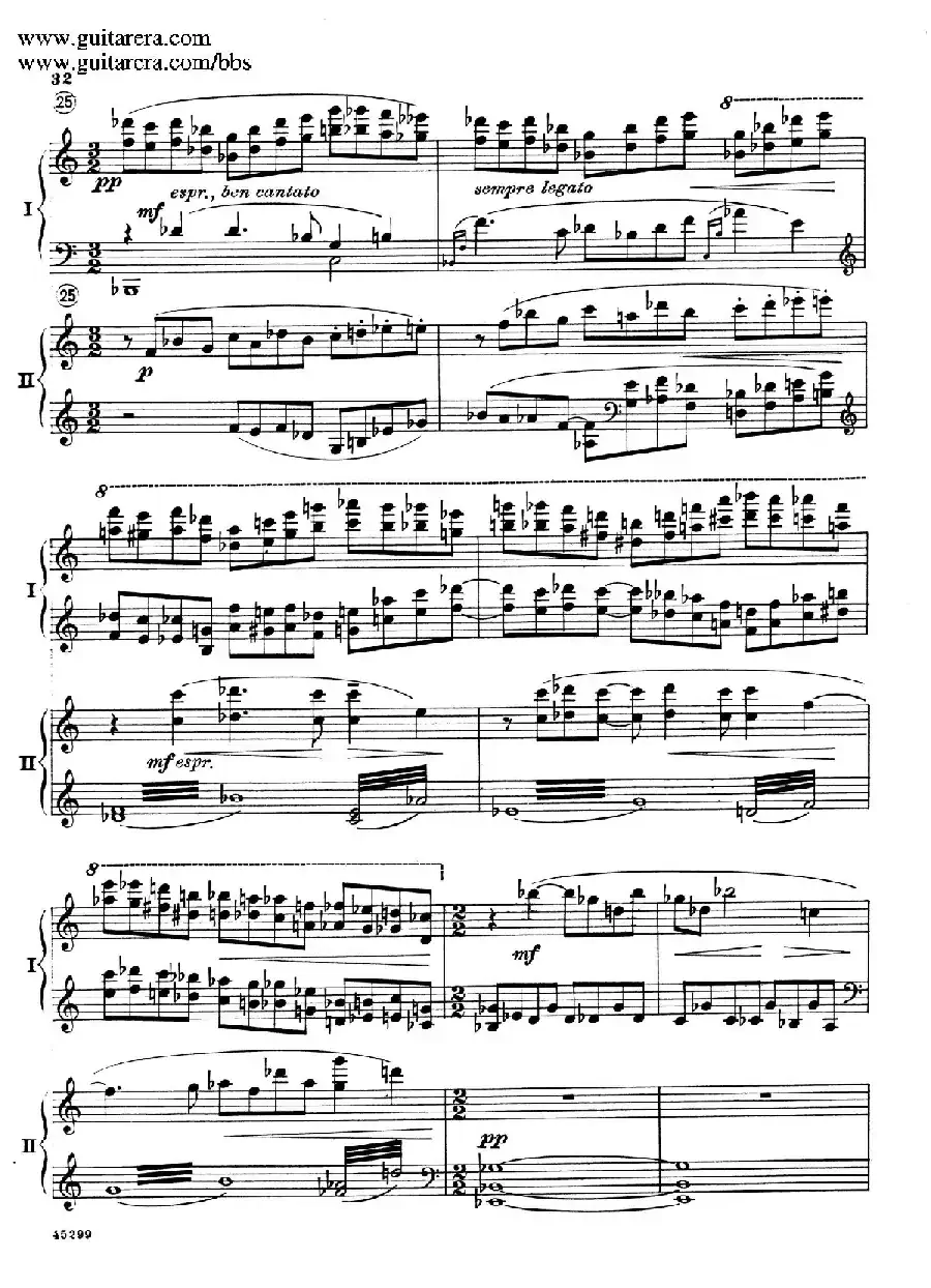 Piano Concerto Op.38（钢琴协奏曲·双钢琴·第一乐章）