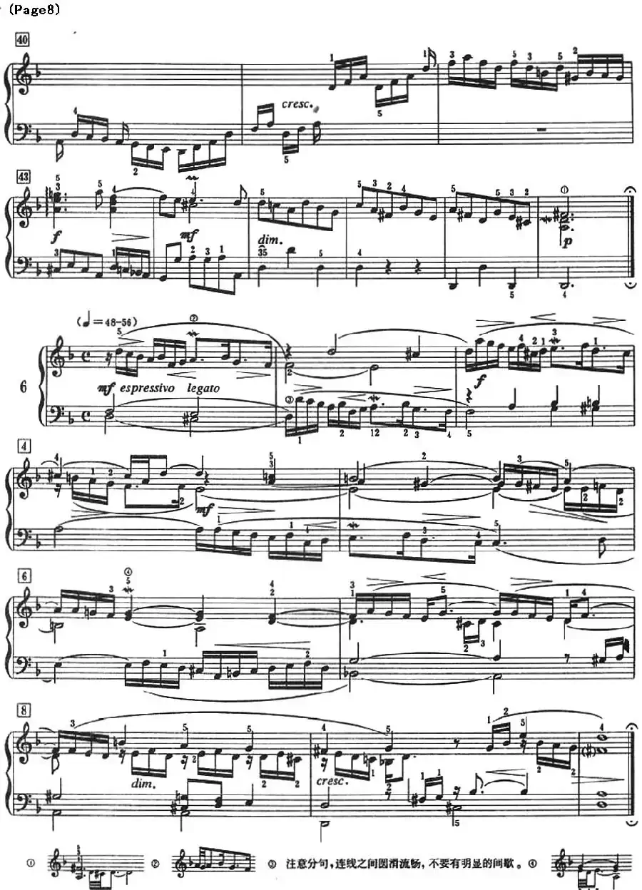 巴赫小前奏曲（NO.5-NO.8）