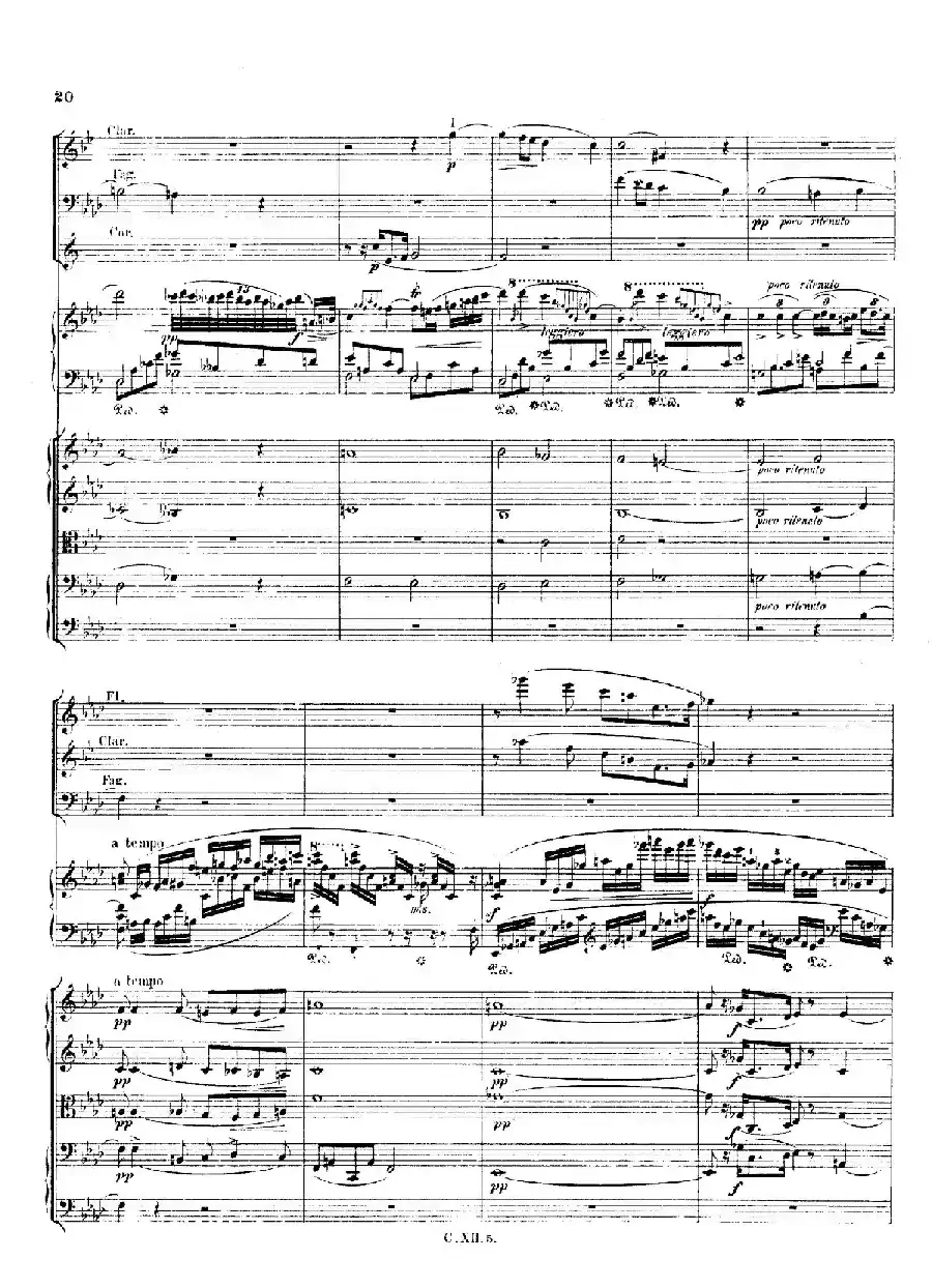 Piano Concerto No.2 in f Minor Op.21（f小调第二钢琴协奏曲·总谱）