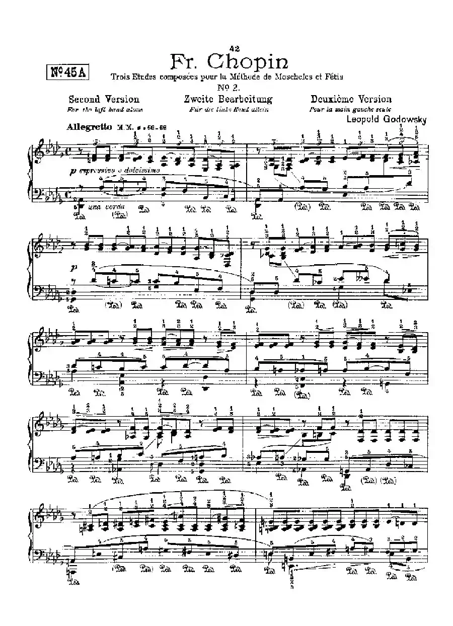 53首以肖邦练习曲为素材而作的练习曲（No.45A）
