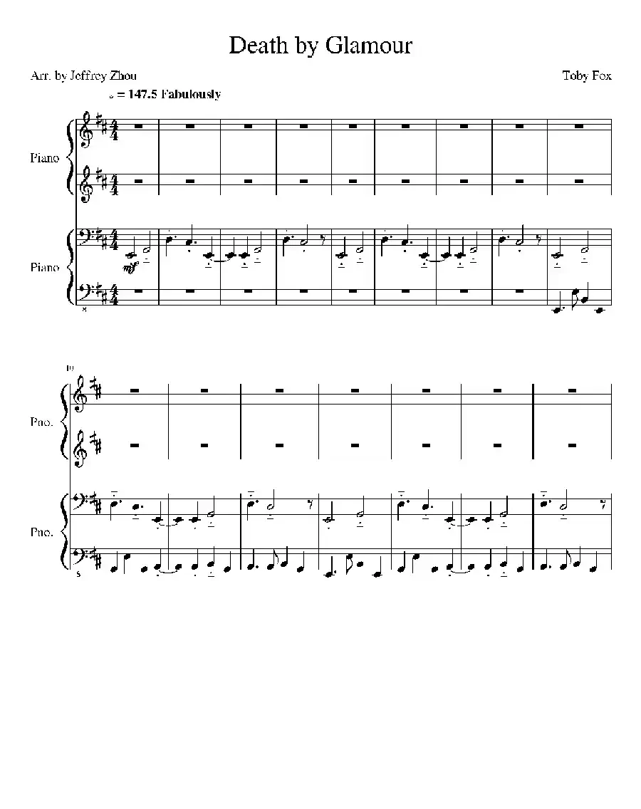 Death By Glamour（Duet）