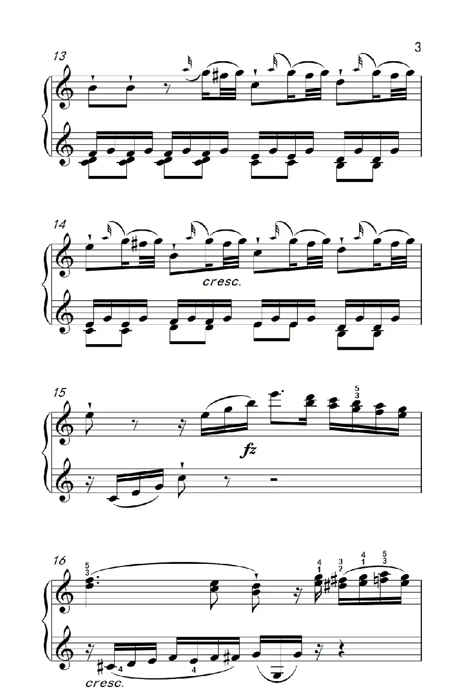 第九级1.C大调奏鸣曲 第一乐章 Hob.XVI 50（中央音乐学院 钢琴（业余）考级教程 7-9级）