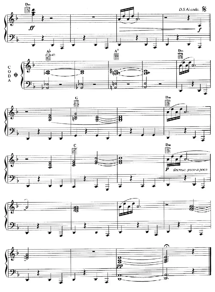 电影配乐大师莫瑞康最佳20首钢琴谱（Best of Ennio Morricone·20）