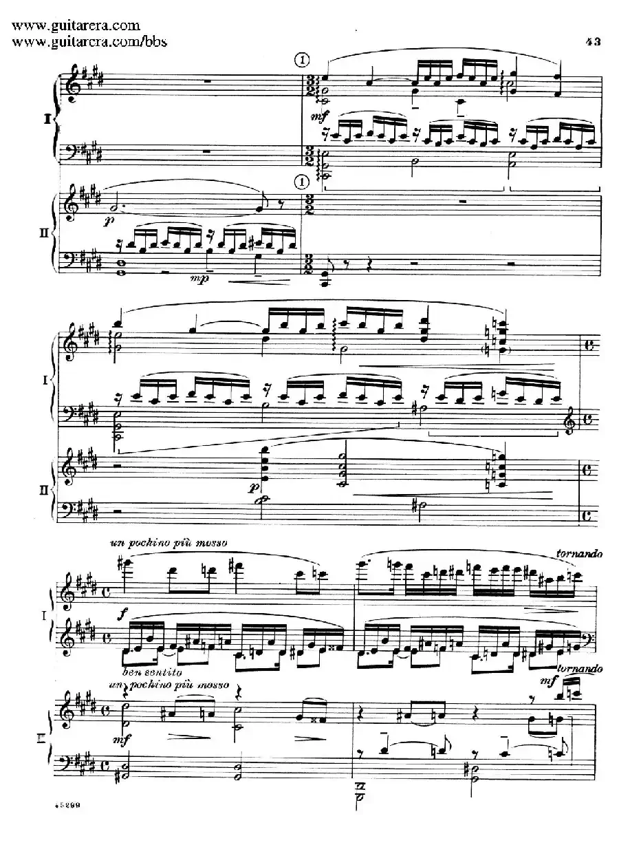 Piano Concerto Op.38（钢琴协奏曲·双钢琴·第二乐章）