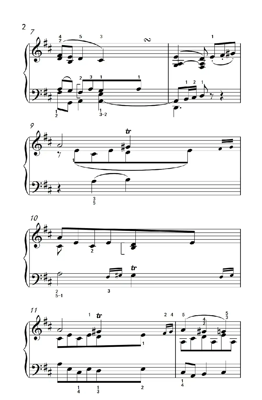 奏鸣曲 Opus 2 Nr.2 第二乐章(贝多芬奏鸣曲集 1)