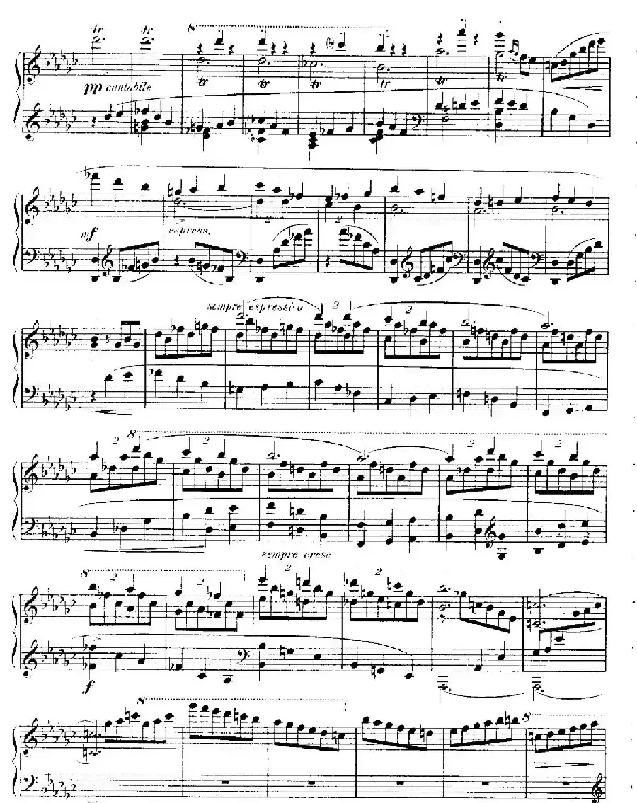 4 Valses Caprice（4首随想圆舞曲）（Op.59 No. 3 in G-flat ​）