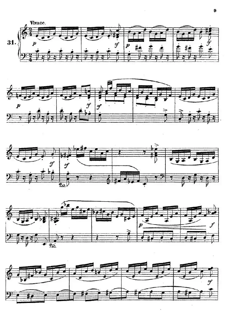 36 Etudes Rhythmiques et Melodiques Op.105（36首节奏与旋律练习曲 31—36）