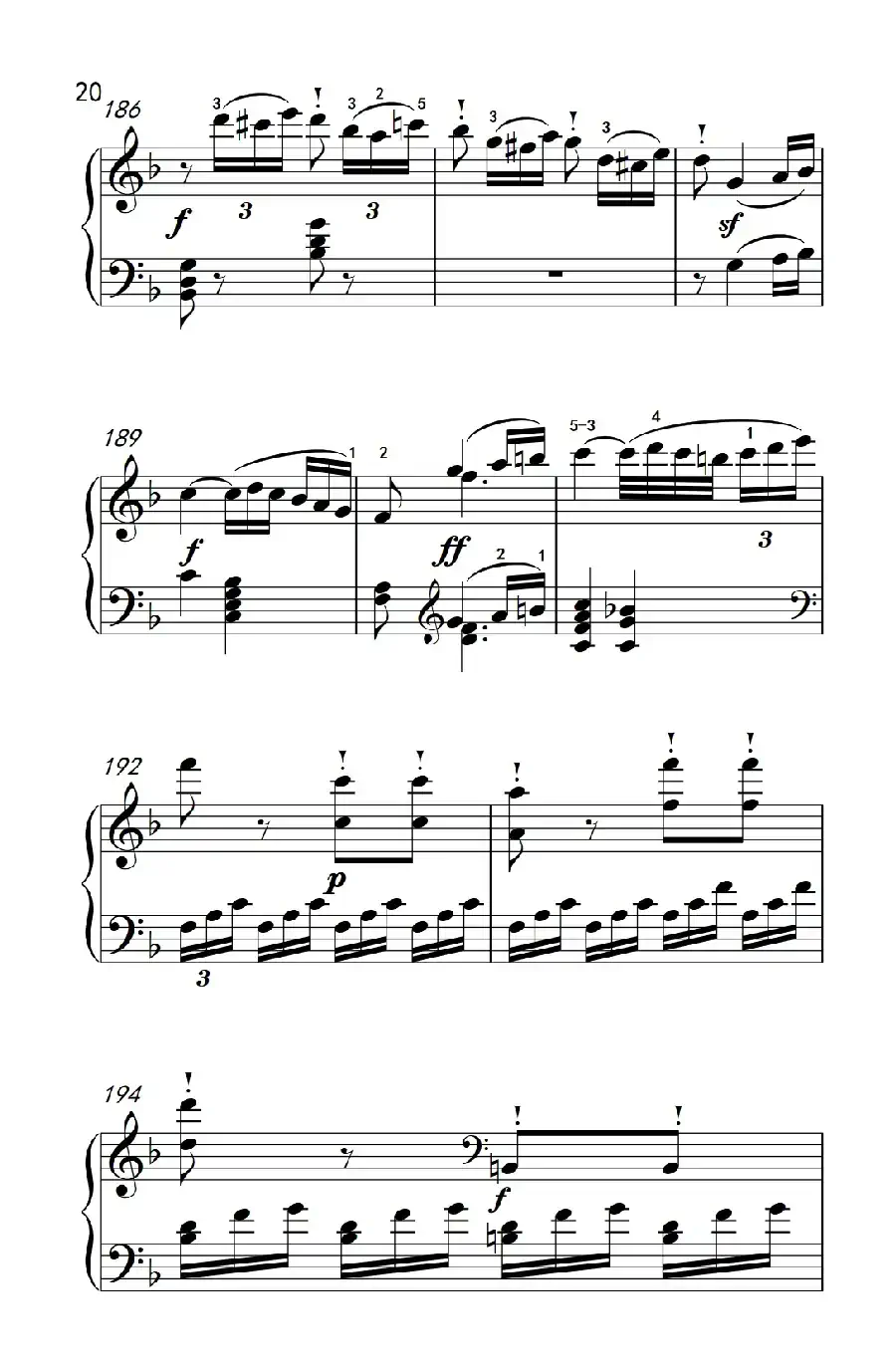 奏鸣曲 Opus 10 Nr.2 第一乐章（贝多芬奏鸣曲集 2）
