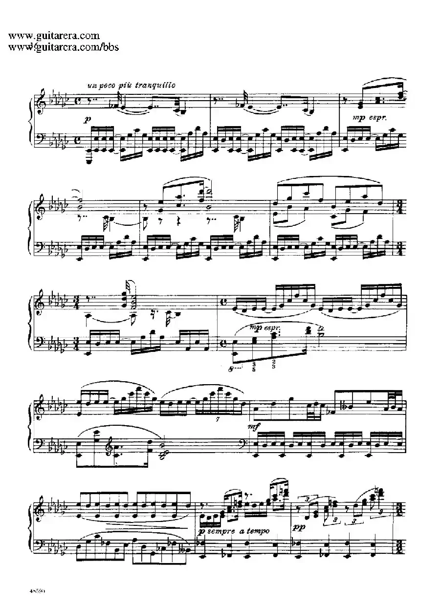 Piano Sonata Op.26（钢琴奏鸣曲·第一乐章）