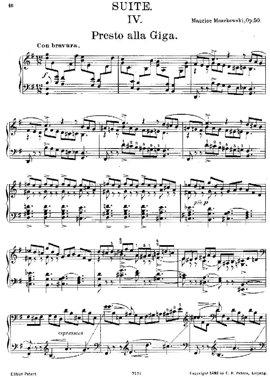 Suite in G Major Op.50（G大调组曲·Ⅳ）