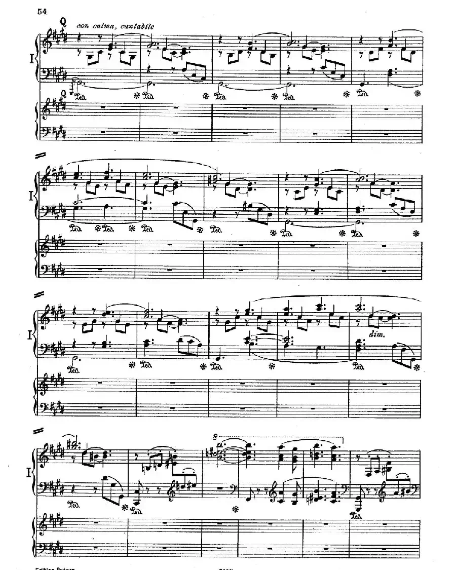 Piano Concerto in E Major Op.59（E大调钢琴协奏曲·双钢琴·第三乐章）