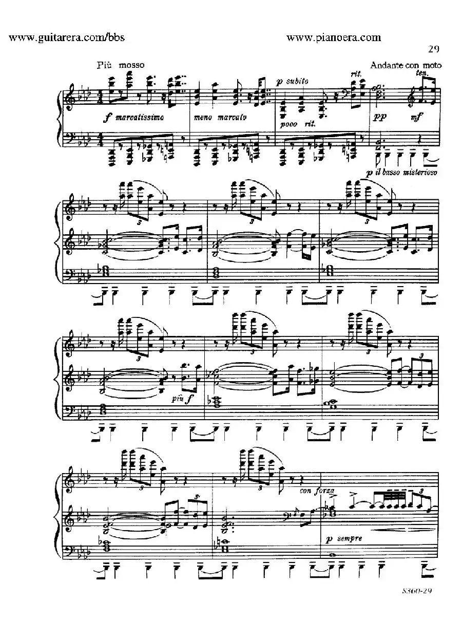 Fourth Piano Sonata S.360（第四钢琴奏鸣曲）