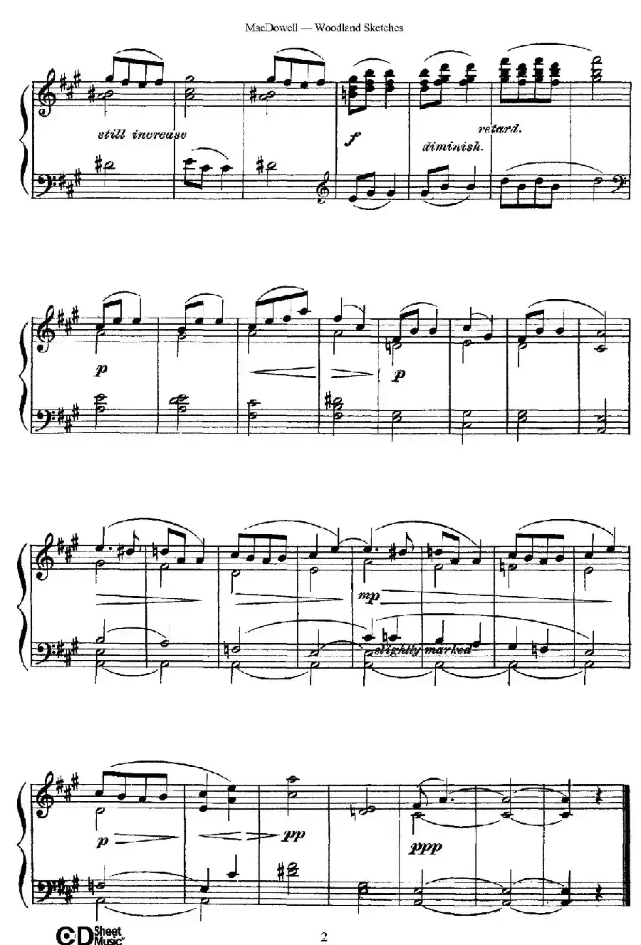Woodland Sketches Op.51（森林素描·1）