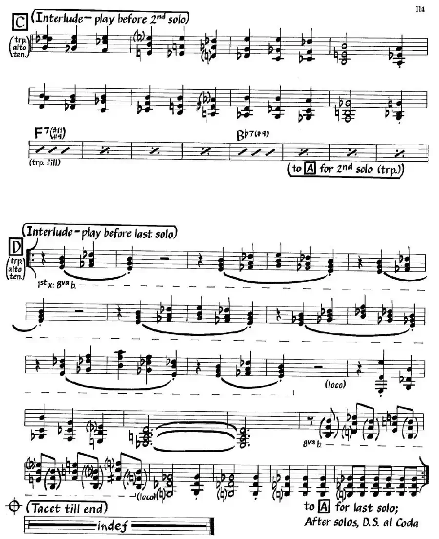 Gemini(Horn Parts)(爵士钢琴曲)