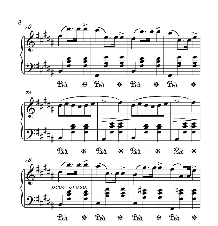 第六级 圆舞曲(中国音乐学院钢琴考级作品1~6级)