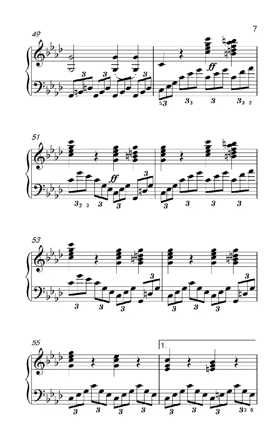 奏鸣曲 Opus 2 Nr.1 第四乐章(贝多芬奏鸣曲集 1)