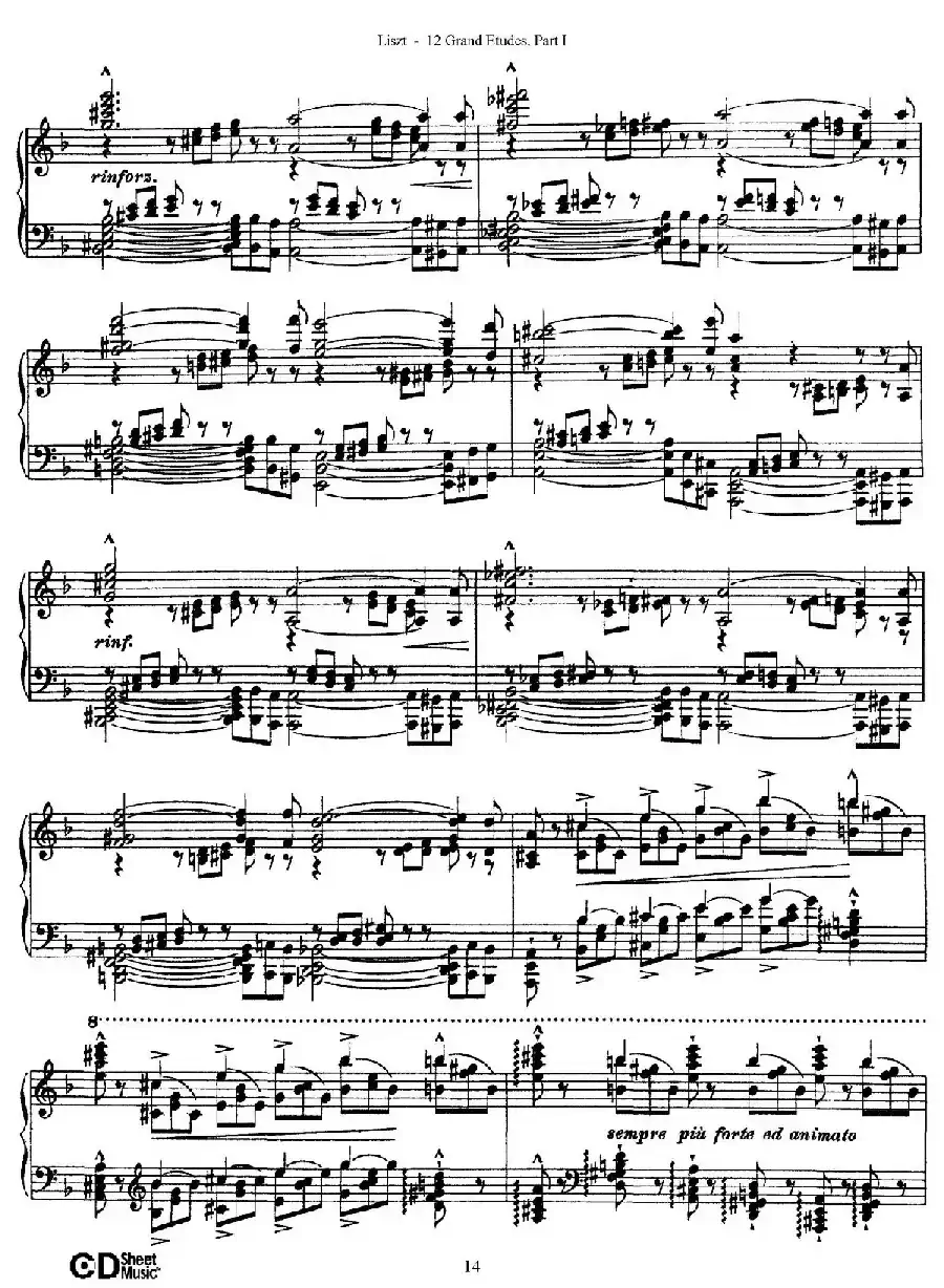 12 Grand Etudes S.137（12首华丽的练习曲·4）