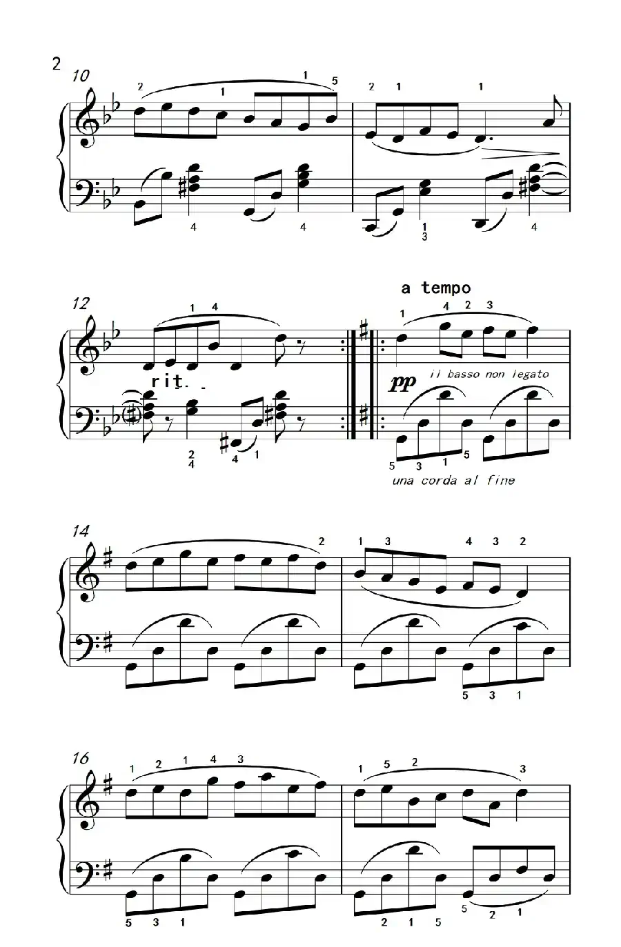 泪（老年大学 钢琴教程 3）