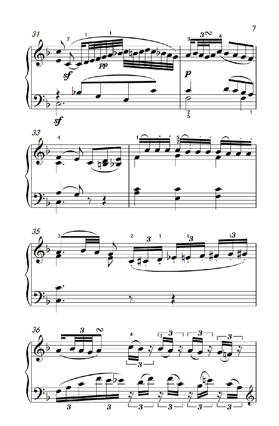 奏鸣曲 Opus 2 Nr.1 第二乐章(贝多芬奏鸣曲集 1)